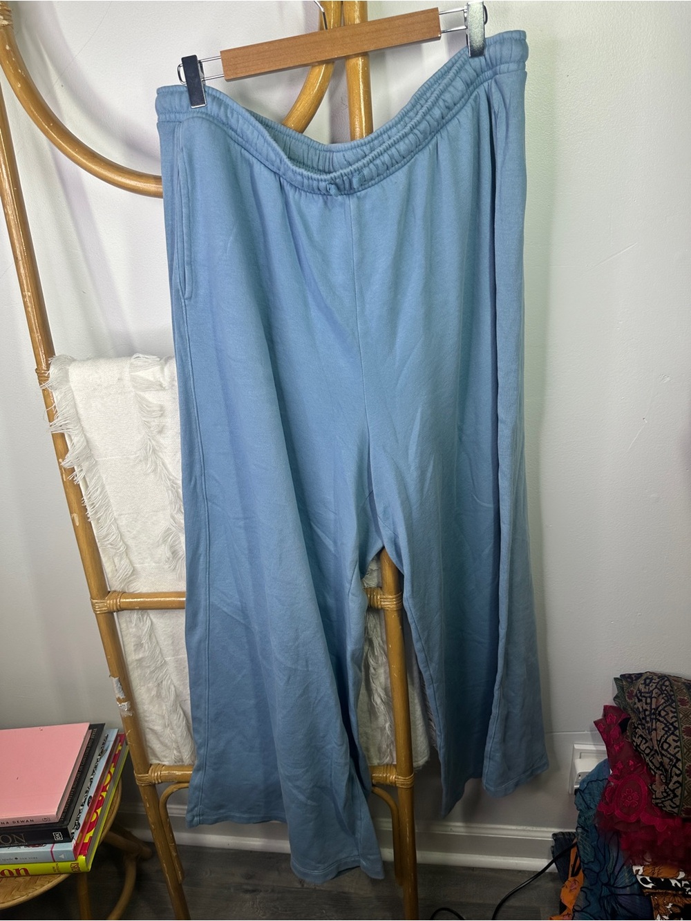 Gap Blue Wide Leg Sweatpants sz XL